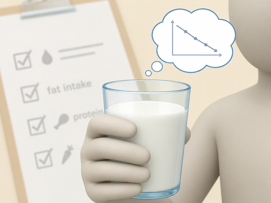 Mint leaf and downward arrow representing foods that may lower testosterone.