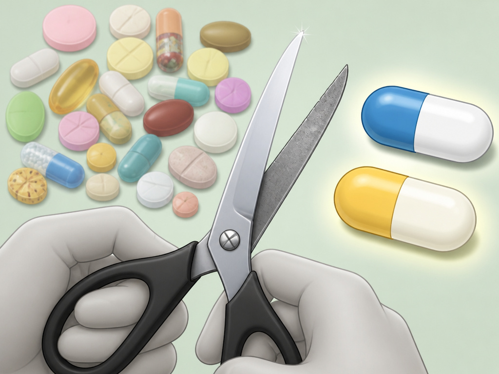 Cartoon of sharpening one scissor blade representing isolated nutrient deficiency correction
