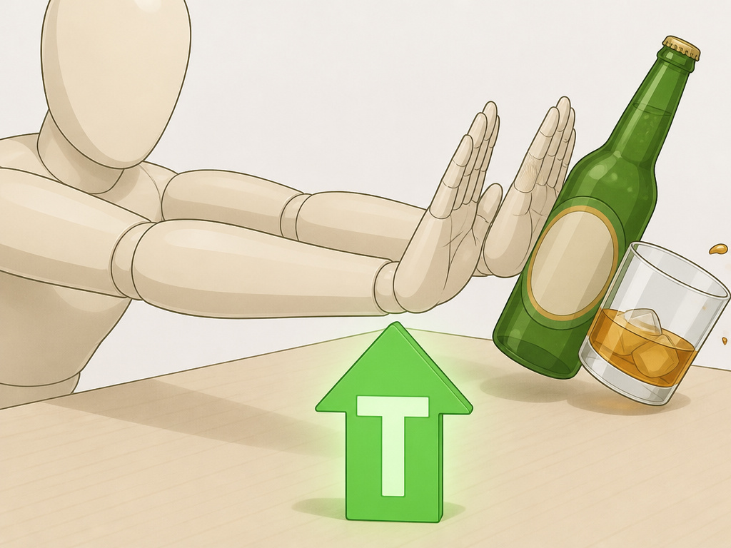 Removing alcohol to boost testosterone levels for quick improvement