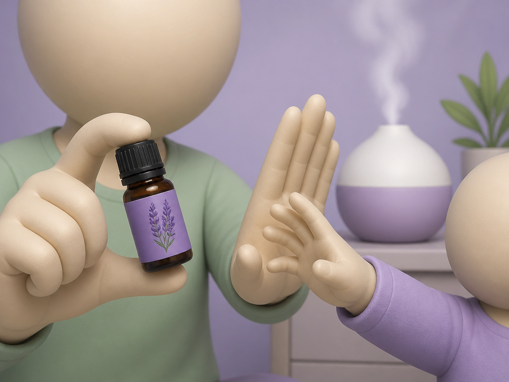 Guidance for using lavender and tea tree oil around children and adults.