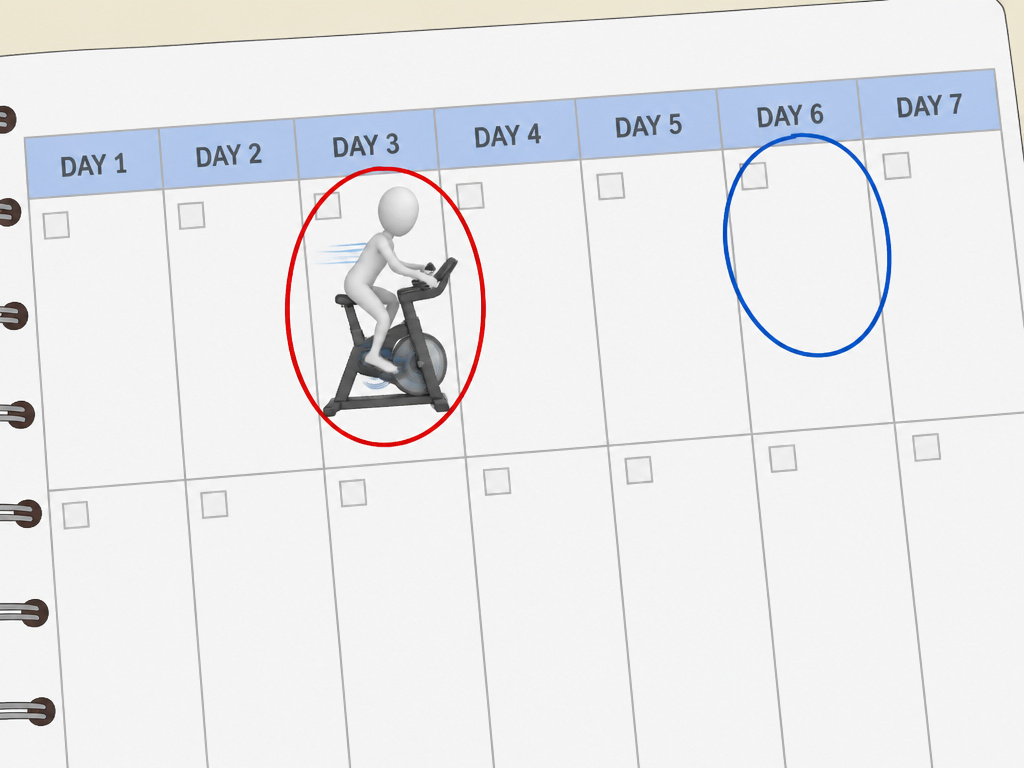 Weekly workout schedule highlighting spaced HIIT sessions for hormonal balance.