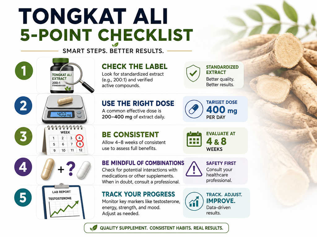 Tongkat Ali troubleshooting checklist for when results are not felt